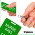 Sabary 6 Sets Hall Pass Lanyards - Unbreakable Wooden Bathroom Passes for Classrooms, Office & School Supplies
