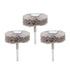 uxcell Abrasive Nylon Wheels Brush, 240 Grits with 1/4 Inch Shank for Polish Grinder, 3pcs