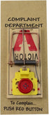 Treasure Gurus Complaint Department Mouse Trap Desk Display 3D Sign