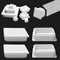 EASYEAH 3" (75mm) Plastic Hole Plugs White-Square Chair Leg Caps & Pipe
