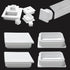 EASYEAH 3" (75mm) Plastic Hole Plugs White-Square Chair Leg Caps & Pipe