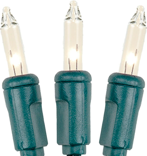 6.5 20 Bulbs Bulbs 4-Inch Novelty Lights Feet Vintage Short Mini Light String, Clear on Green Wire, Spacing Fairy