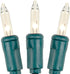 6.5 20 Bulbs Bulbs 4-Inch Novelty Lights Feet Vintage Short Mini Light String, Clear on Green Wire, Spacing Fairy