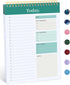 To Do List Pad, Notebook for Work with 52 Sheets, Undated Daily Planner for Daily Tasks and Goal Setting, Suitable for