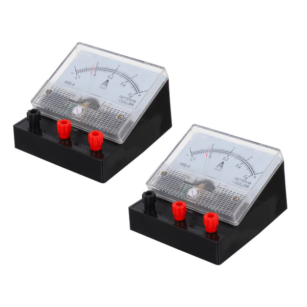 ULTECHNOVO 2pcs Physics Lab Apparatus, Plastic Ammeters 6A DC Amp Meter, Laboratory Accessories for Experiments