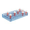 50 x 33 mm Universal Bottle/Tube Rack, 5 x 10 Array, Blue Epoxy-Coated Steel Wire Heathrow Scientific HS120088
