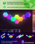 (8-Pack) NIUCOO Hexagon LED Lights Wall Panels, Smart RGB Gaming Lights with APP & Music Sync, DIY Modular Hex Tiles