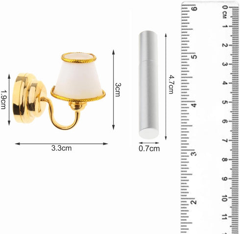 FytStycale Dollhouse LED Wall Sconces Toys Wall Lamp Model Mini Miniature Street Light