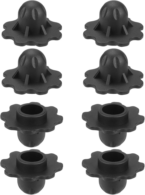 uxcell 8Pcs Camping Chair Foot Cover, 0.71 Inch Plastic Table Legs Feet