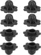 uxcell 8Pcs Camping Chair Foot Cover, 0.71 Inch Plastic Table Legs Feet