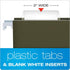 Pendaflex Hanging File Folder Tabs, 100 Sets of 2" Labels and Inserts for Hanging Files