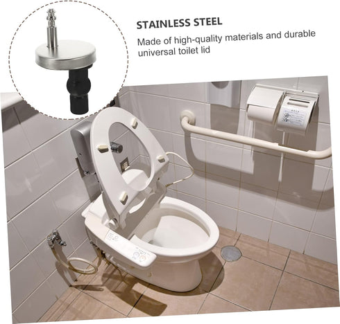 ARTIBETTER Toilet Seat Hinges Replacement Kit with Quick Release Fixings and Bolts for Standard Toilet Seat Accessories