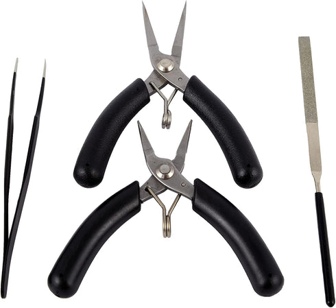 Metal DIY Model Bending Tool Set, 4 Piece Tool Kit, 3D Metal Puzzle Assembly Tools, Great Assistant