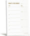 Meal Planning Notepad - Weekly Dinner Planner and Grocery List Magnet Pad, 6x9”, 50 Sheets