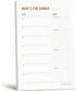 Meal Planning Notepad - Weekly Dinner Planner and Grocery List Magnet Pad, 6x9”, 50 Sheets