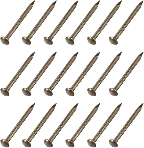 Small Nails (1.5x19mm) 200pcs, Carbon Steel Tiny Hardware Nails for Household Woodworking, Bronze Tone