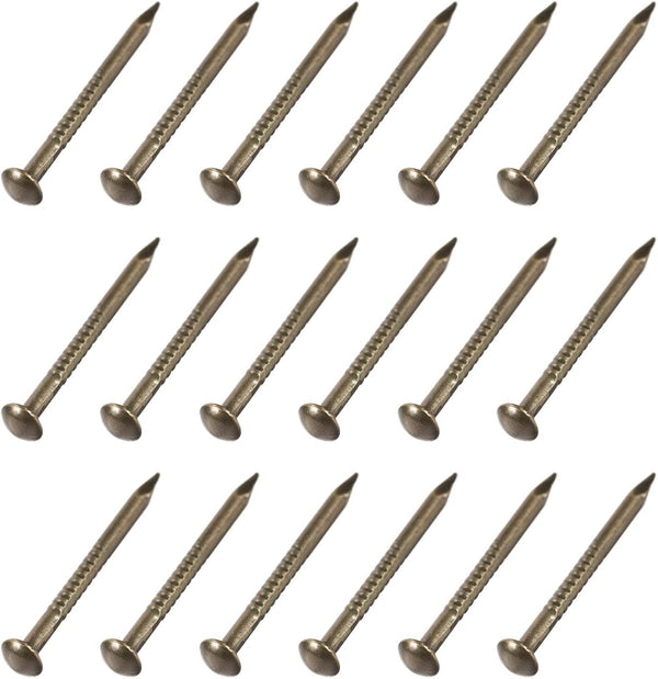 Small Nails (1.5x19mm) 200pcs, Carbon Steel Tiny Hardware Nails for Household Woodworking, Bronze Tone
