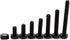 280pcs Metric M3 7-Sizes Nylon Phillips Pan Head Screw Nut Assortment Kit - M3x 6mm to 25mm, Nut Hex M3 (Black)