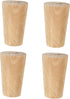IMIKEYA 4Pcs Solid Hardwood Cabinet Bun Feet Replacement Legs Bearing Weight for