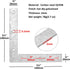 10 Pcs 5-1/2"x5-1/2"x3/4" Flat Corner Brace, L Shaped Flat Mending Plate, Hot Dip Galvanized Steel Repair Joining Plates for Wooden Furniture 2mm Thickness