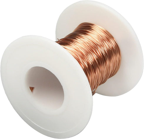 Fielect 0.38mm Inner Dia Enameled Copper Magnet Wire, 65.6Ft Length, QA-1-155 2UEW Model for Motors