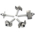 5Pcs Set,1/4" 1/8",5/32",3/16",1/4" 5/8",3/8" T Slot Router Bit Shank,Cutting Height and Deep T Trark Bit