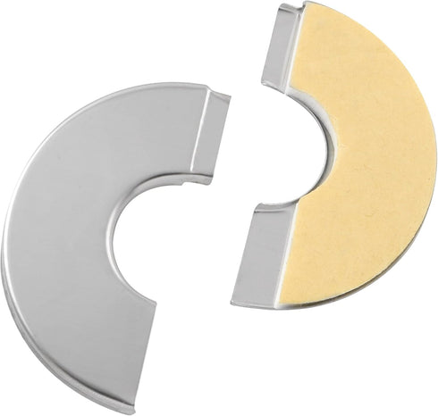 2PCS Round Escutcheon Plate 304 Stainless Steel Snap-fit Decorative Cover for Outer Diameter 65mm, Inner Diameter 24mm