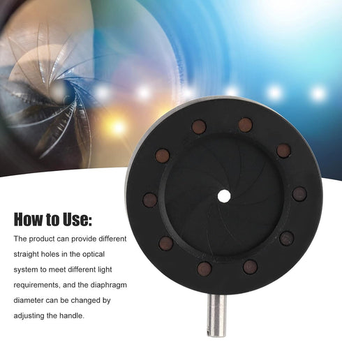 M4 SK12 1~12mm Iris Diaphragm Mechanical Adjustable Manual Aperture Lens Mechanical for Digital Camera
