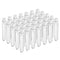 100pcs 12x100mm Clear Plastic Test Tubes with Caps for Scientific Experiments, Halloween, Birthday Party Supplies