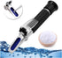 VGVGV 0-100% 1.000-1.070SG Brix Refractometer, Handheld Salinometer Salinity Aquarium ATC Refractometer Salinity