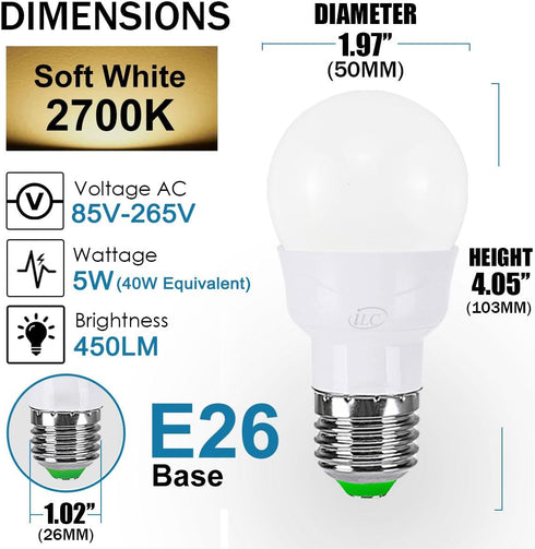 ILC RGB LED Light Bulb, 8 Pack, Color Changing, 40W Equivalent, 450LM, 2700K Warm White, RGBW, Flood Light