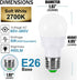 ILC RGB LED Light Bulb, 8 Pack, Color Changing, 40W Equivalent, 450LM, 2700K Warm White, RGBW, Flood Light