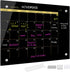 Okydoky 12" x 16" Glass Dry Erase Whiteboard, Black Glass Monthly Calendar for Home, School, Office