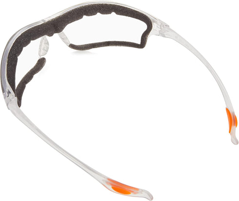MCR Safety Glasses LW310AF Law 3 Clear Polycarbonate Lenses with UV Protection & Anti-Fog Coating, Bayonet Temple, 1