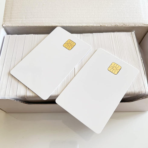 XCRFID AT24C64 64K 7816 Programmable 10pcs Chip Smart IC Card with EEPROM Memory ISO White Blank PVC Card by