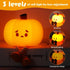 LONRISWAY Dimmable Pumpkin Night Light for Kids, Rechargeable LED Desk Lamp with Touch Control, Soft Silicone Nursery