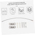 2 Sets DECHOUS Child Safety Furniture Straps Stainless Steel Falling Prevention Anchors for Kids Adjustable Anti-Tip