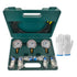 Shkalacar Hydraulic Pressure Test Kit, 25/40/60MPa, 3 Gauges, 6 Test Couplings for Excavator Machinery