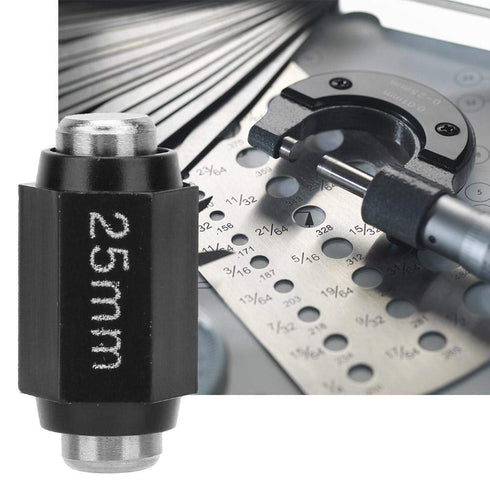 25mm Calibration Bar, Accurate Micrometer Calibration Block Rod for Detection and Revising