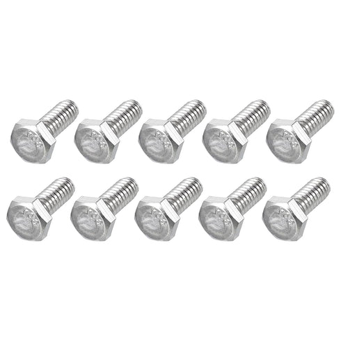 Hex Bolts 20Pcs (1/4-20x5/8") - 304 Stainless Steel UNC Fully Threaded Hex Head Screw Bolt for Furniture Repair, Silver