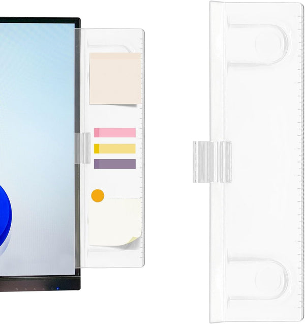 ZUFECY Monitor Memo Board Computer, Removable Clip Type Sticky Note Holder for Computer