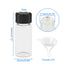 45Pcs Glass Lab Sample Vials 10ml/ 0.3oz Transparent Liquid Sampling Sample Glass Bottles Vials Containers Glass Thread Bottles with 10 Funnels