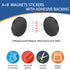 Flexible Magnetic Tape A+B, Round Stickers with Adhesive Backing, Easy Peel and Stick, Magnetic Stickers for Fridge,