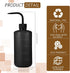 4 Pcs 500 ml Tattoo Wash Bottle Water Squirt Bottle Lab Squeeze Bottles Lash Water Bottle Squeeze Safety Rinse Bottle for Eyelash Extensions, Tattoo Supplies, Cleaning, Succulent Watering (Black)