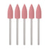 5pcs Rubber Silicone Polishing Bit Buffing Wheels 180 Grit 6mm Dia Mounted Grinding Head for Rotary Tool