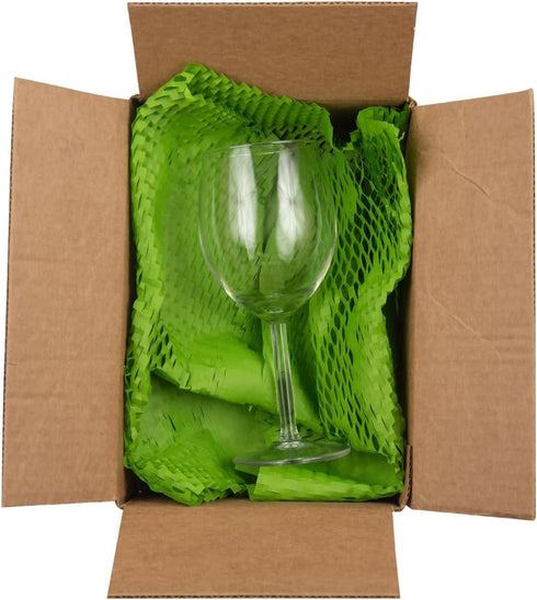 Packing 12" 328' 328 80 JAM PAPER Honeycomb Paper Roll - x - Emerald Green - Sq Ft - GSM - Roll Sold Individually