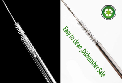 Straw Cleaner Brush for Stanley Cup, 10in Length x 2/5in Diameter, Tube Cleaner with Nylon Bristles, 10 Pack