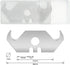 Utility Hook Blades Steel Razor Blades for Roofing & Carpet, 90 Pieces with Plastic Box