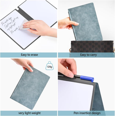 Small Dry Erase Board, Double Sided Folding Whiteboards, 6.57x5.51 Inches, Mini Portable for Drawing and Office Use