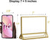 8 Pack 7x5 Acrylic Sign Holders Golden Border Wedding Table Number Frames Double Sided Table Menu Stands